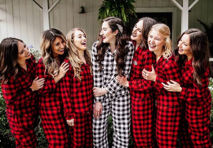 getting ready holiday flannel pjs best Christmas wedding ideas on a budget