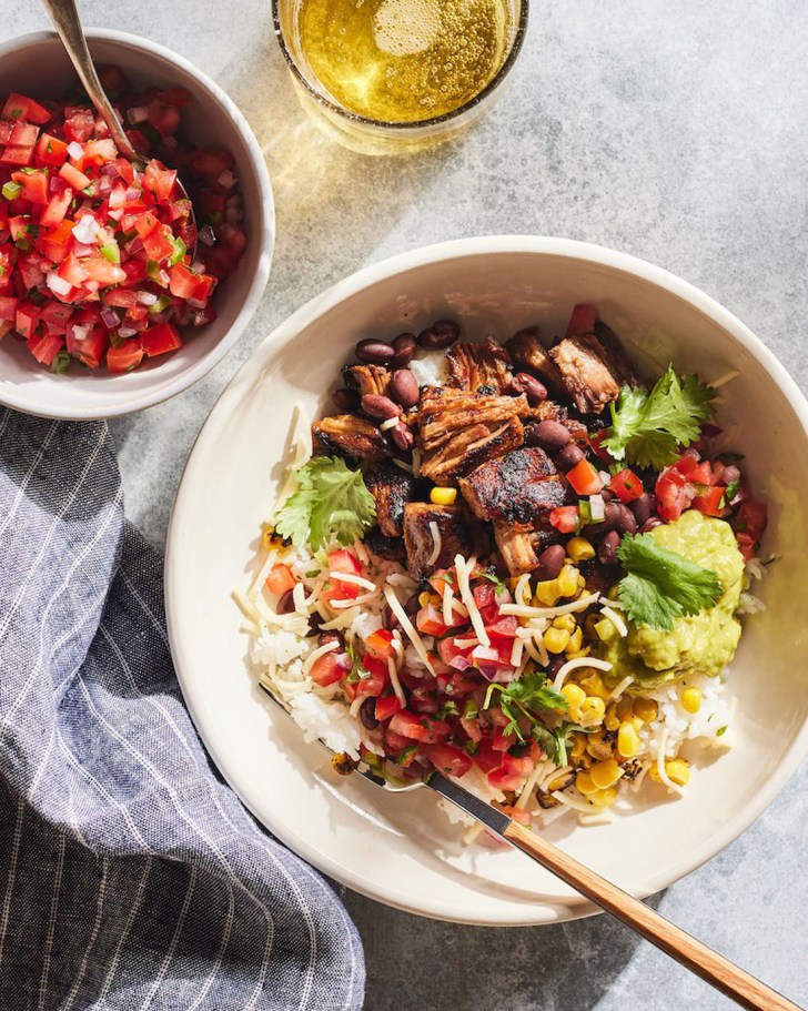 carnitas burrito bowl healthy fall dinner ideas and recipes