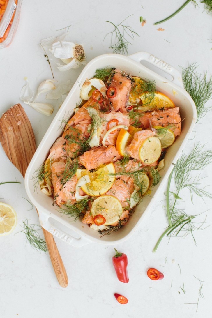 citrus slow roasted salmon healthy fall dinner ideas and recipes