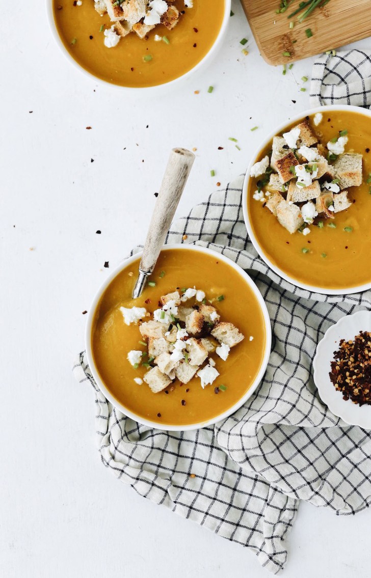 creamy butternut squash soup easy healthy fall dinner ideas and recipes