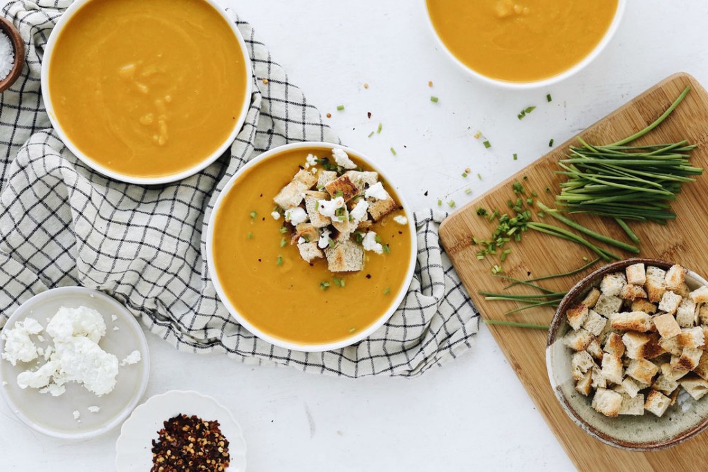 curry butternut squash soup healthy fall dinner ideas and recipes