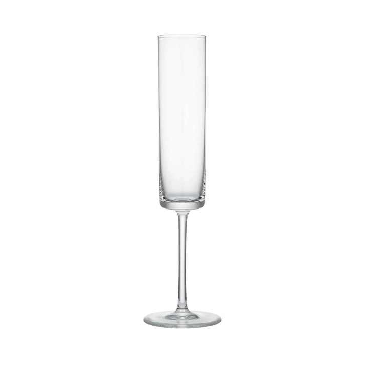 best flute champagne glasses with extra tall squared off silhouette