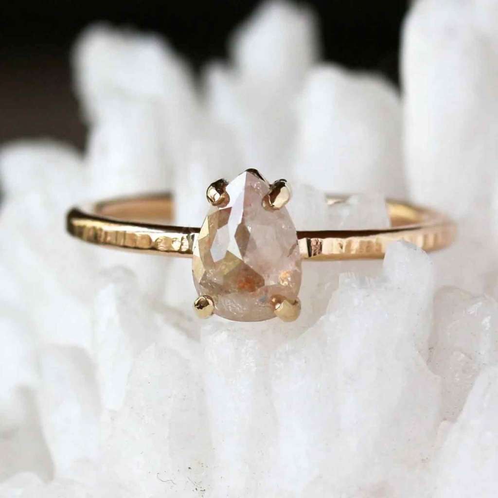 distinct solitaire gold simple engagement rings