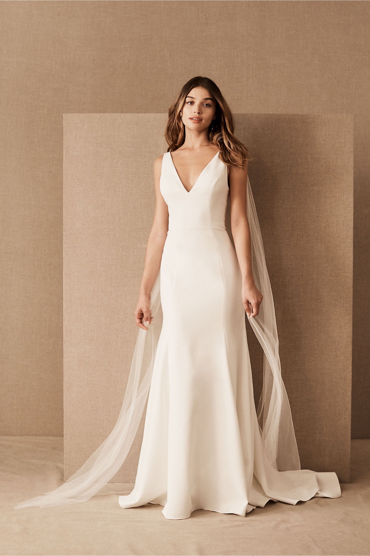 Jenny Yoo Tana wedding dress with off shoulder tulle billowing details