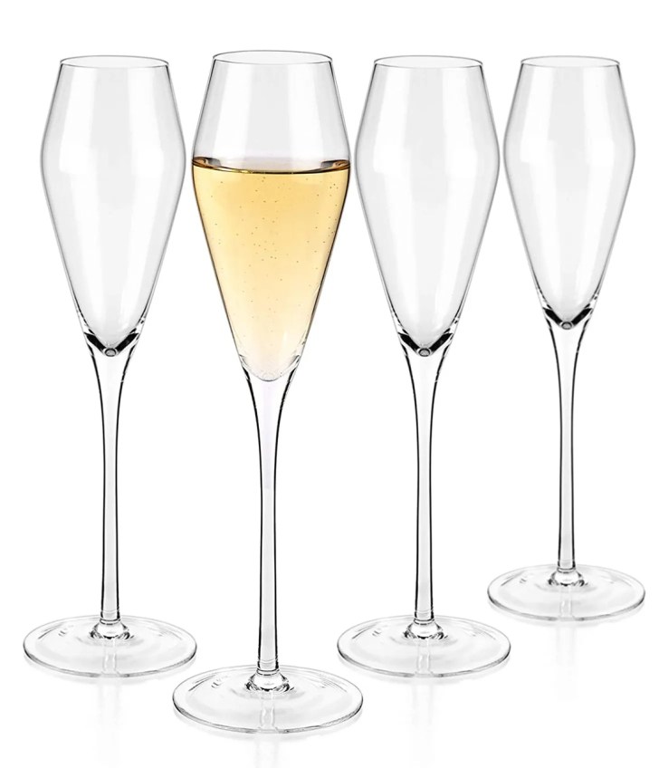 affordable crystal best tulip champagne glasses