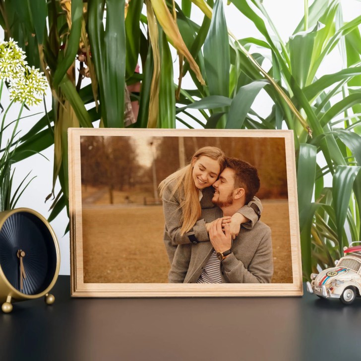 personalized engraved photo on wood best long distance relationship gifts for him