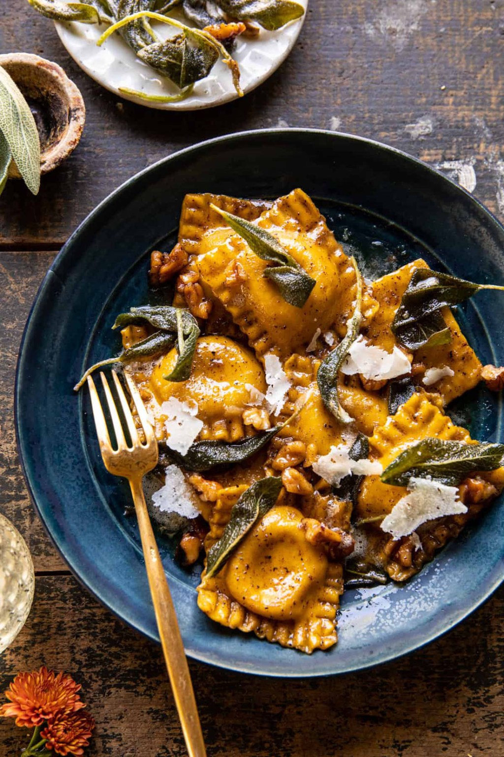 sage butter pumpkin cheese ravioli comfort food easy fall dinner ideas and recipes