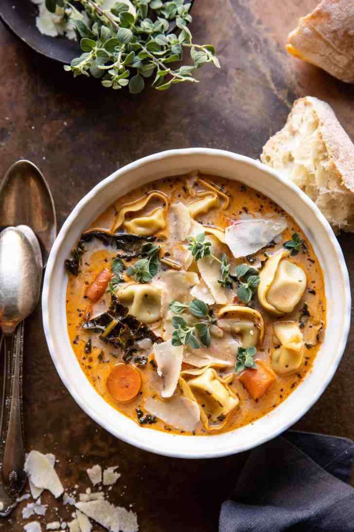 tortellini vegatable soup healthy fall dinner ideas and recipes