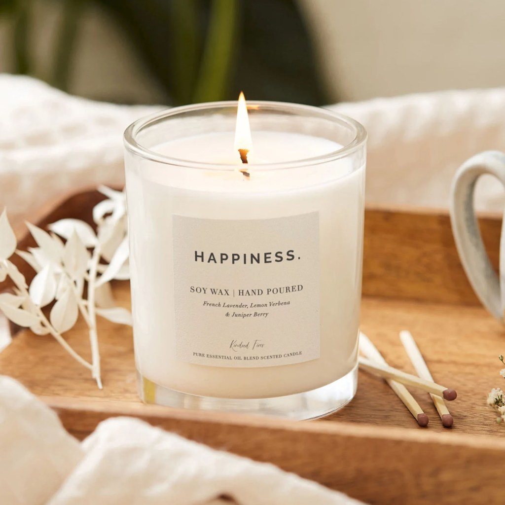 soy candle for welcome bag